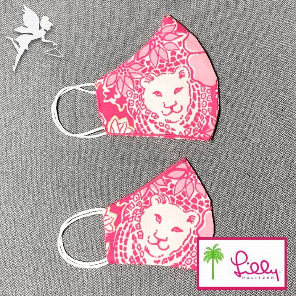Lilly Pulitzer Vintage Fabric Mommy & Me masks